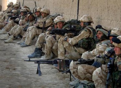 Royal Marines fighting against against Taliban forces in the village of Barikyu in Nothern Helmand Province, Afghanistan.