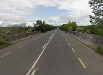 The old M1 at Cangy, Dunleer, Co Louth, where this afternoon's accident occurred.