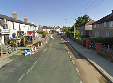 Vevay Road in Bray, where a 19-year-old was assaulted with a broken bottle this morning.
