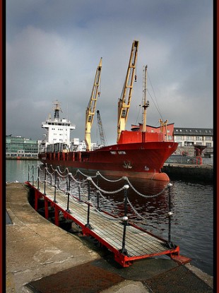 Thor Gitta in Galway Harbour.