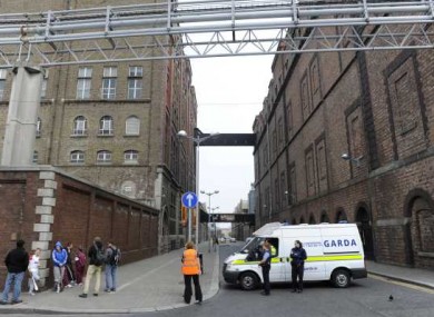 The scene at James' Street today.