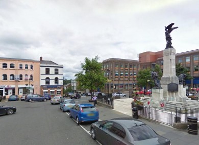 The Diamond in Derry near Shipquay Street where the explosion went off.