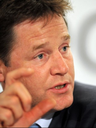 UK Deputy Prime Minister Nick Clegg wants to give the public shares in bailed-out banks