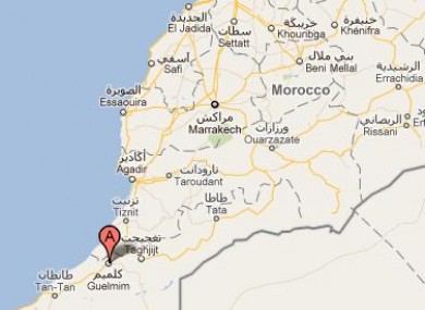 The plane crashed near the southern Moroccan city of Guelmim.