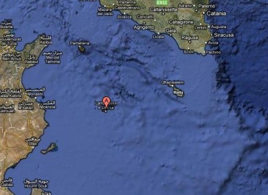 Lampedusa lies in the Mediterranean sea.