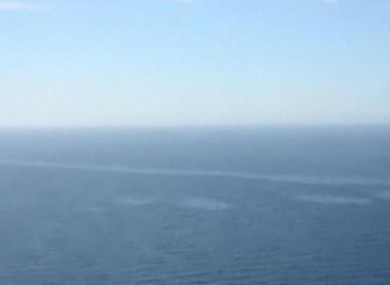 The oil spill in the North Sea