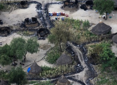 MSF's looted clinic facilities in Pieri.