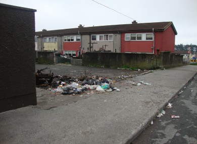 Killiney Heights in Knocknaheeny in Cork City, a litter black spot in the latest litter survey by IBAL