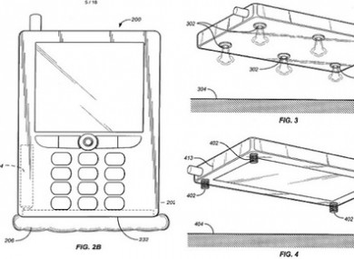 A diagram of Jeff Bezos's airbag system, as filed with the US patent office earlier this year.