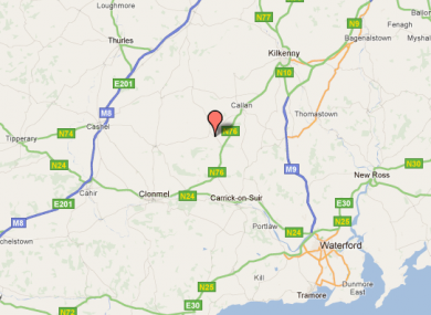 Kilvemnon is two miles south-east of Mullinahone and close to Tipperary's border with Kilkenny.