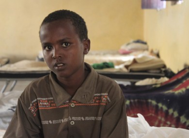 File photo of 9-year-old Liban Mohammed who defected from al-Shabab's army of fighters earlier this year.