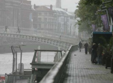 A wet and windy day in Dublin earlier this week.