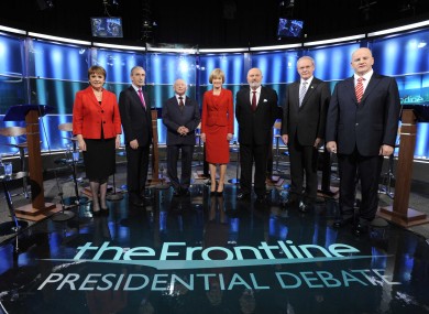 All seven candidates at the Frontline debate last night.