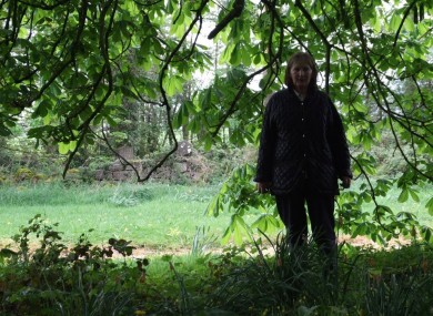 Teresa Treacy on her property before she was jailed