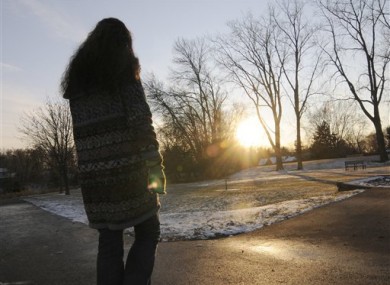 Lisa Nasseff photographed near St Paul, Minnesota on 1 December.