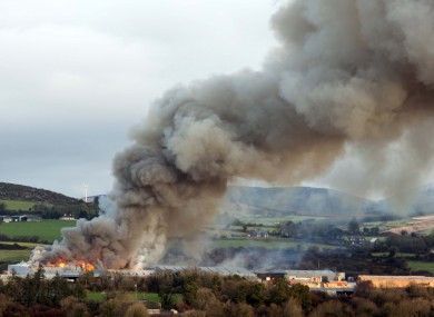 The fire as captured by a local freelance photographer