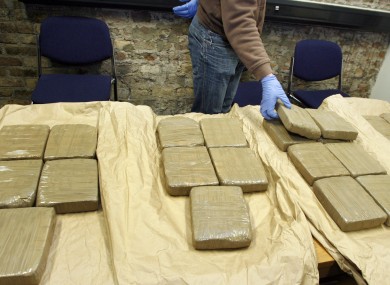 File photo of a heroin seizure in Dublin