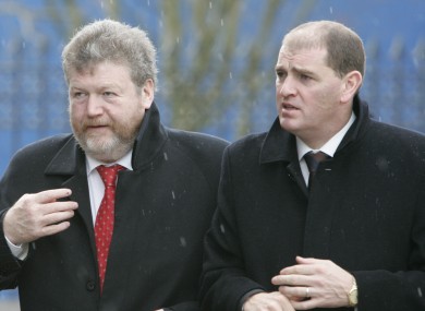 Chief whip Paul Kehoe (right), with James Reilly: Kehoe has published a list of 26 bills the government expects to bring forward in the coming term.