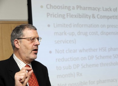 Paul Gorecki, Research Professor at the ESRI, presenting the report yesterday