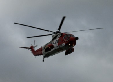 File photo of a Coast Guard helicopter