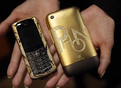 Not exactly Victoria's phone but this 18k gold mobile could be yours if you have the cash of course