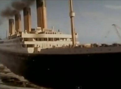 The ill-fated cruise liner, as depicted in the movie Titanic. The film hits the iceberg again this year, in 3D.