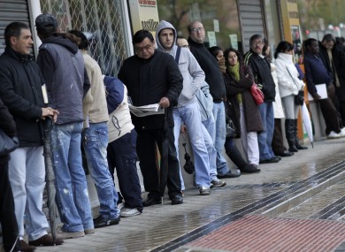 Spain is experiencing the highest rate of unemployment in the eurozone