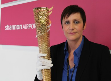 Duty manager Natasha Naughton-O'Keefe holds the precious cargo at Shannon Airport