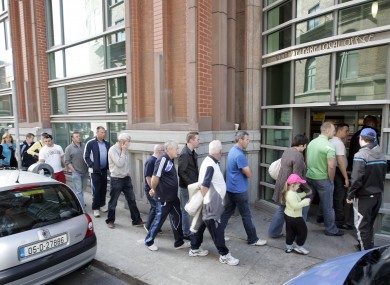 Dole queues are getting longer throughout the Eurozone, new figures show.
