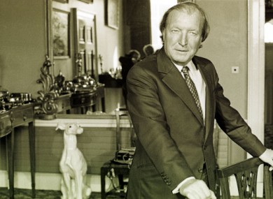 Charles Haughey at his home in Abbeville in 1982.
