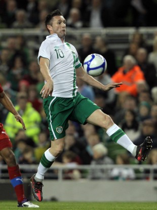 Robbie Keane in action against the Czech Republic in February.