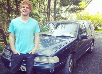Rob O'Rourke with his beloved Volvo