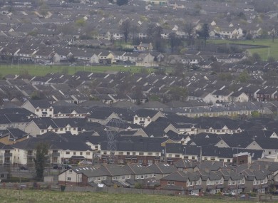 Homes in west Dublin (File photo)