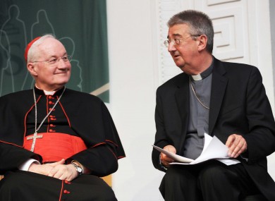 Papal Legate Cardinal Marc Ouellet and Archbishop of Dublin Diarmuid Martin