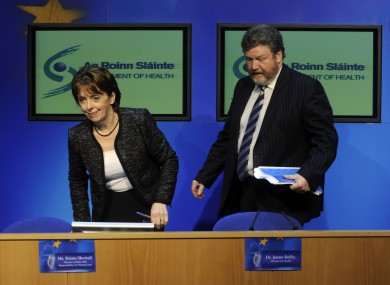 Relations between Roisin Shortall and James Reilly are thought to have become strained since their appointment 16 months ago.
