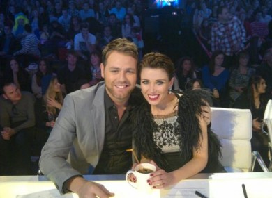 McFadden with AGT fellow judge Dannii Minogue