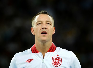 Terry was rested for last month's friendly with Italy.