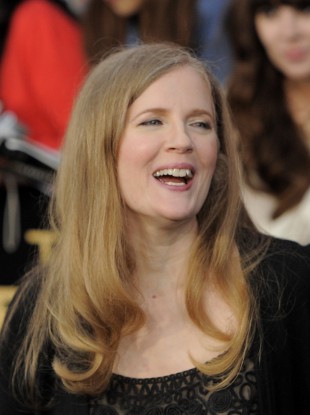 Author Suzanne Collins arrives at the world premiere of