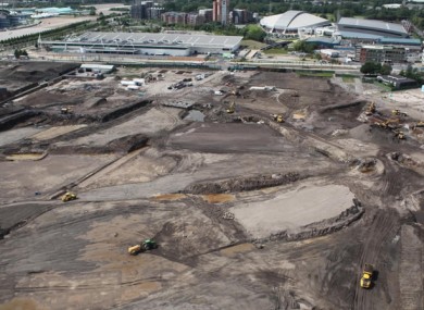 The site where City's Etihad Campus will be built.