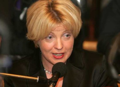 Mary Coughlan (pictured) had met her Garda husband while he was stationed at Leinster House.