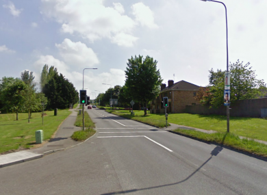 Sarsfield Road in Cork, where the accident happened at about 11pm last night.