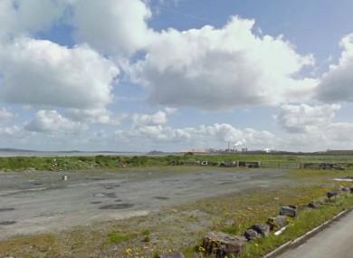The plant in the distance at West Aughinish