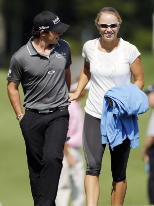 McIlroy and girlfriend Caroline Wozniacki. File photo.