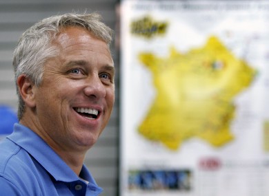 Three-time winner of the Tour de France, Greg LeMond.