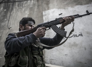 A Free Syrian Army fighter