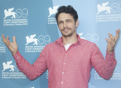 James Franco can also make it rain.