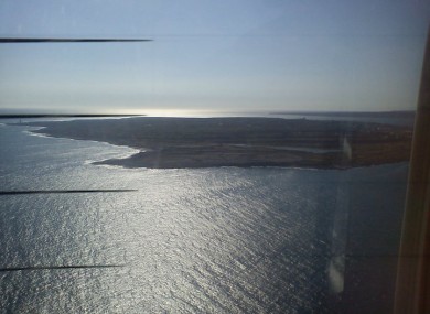 A view from an Aer Arann flight to the islands.