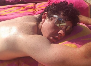 McIlroy's girlfriend Carolin Wozniacki tweeted this picture at the weekend.