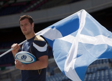 Tim Visser flying the flag for his adopted country.
