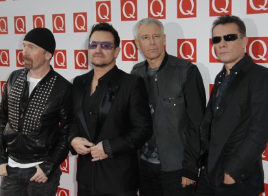 U2 were the fourth highest paid musicians in 2012.